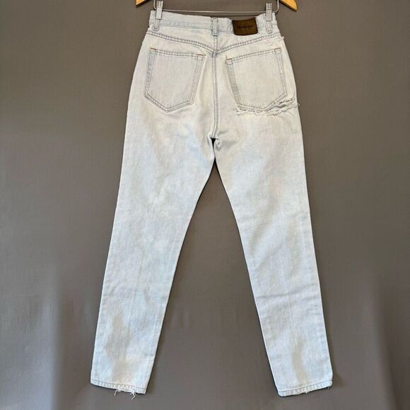 Calvin Klein Women’s Thrashed Jeans Size 10 Made In USA 100% Cotton - Picture 1 of 16